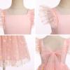 imageIDOPIP Embroidery Flower Girl Dress for Kids Baby Wedding Pageant Party Communion Dresses Backless Butterfly Birthday GownPink Daisy