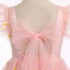 imageIDOPIP Embroidery Flower Girl Dress for Kids Baby Wedding Pageant Party Communion Dresses Backless Butterfly Birthday GownPink Daisy