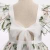 imageIDOPIP Embroidery Flower Girl Dress for Kids Baby Wedding Pageant Party Communion Dresses Backless Butterfly Birthday GownWhite Floral