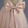 imageIDOPIP Flower Girl Sequin Lace Dresses for Wedding First Communion Dress Kids Princess Pageant Formal Party Long Maxi GownsChampagne  Cap Sleeve