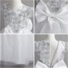 imageIDOPIP Flower Girl Sequin Lace Dresses for Wedding First Communion Dress Kids Princess Pageant Formal Party Long Maxi GownsWhite  Cap Sleeve