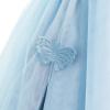 imageIDOPIP Flower Girl VBackless Bowknot Dress for Kids Wedding Formal Party Pageant Maxi Gown Princess Communion Tulle DressesBlue