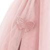 imageIDOPIP Flower Girl VBackless Bowknot Dress for Kids Wedding Formal Party Pageant Maxi Gown Princess Communion Tulle DressesPink