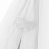 imageIDOPIP Flower Girl VBackless Bowknot Dress for Kids Wedding Formal Party Pageant Maxi Gown Princess Communion Tulle DressesWhite