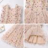 imageIDOPIP Flower Girls Sequin Butterfly Dot Tutu Dress for Kids Baby First Communion Wedding Princess Birthday Party DressesApricot Dots  Kids Dress
