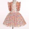 imageIDOPIP Flower Girls Sequin Butterfly Dot Tutu Dress for Kids Baby First Communion Wedding Princess Birthday Party DressesColorful Dots