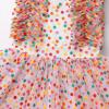 imageIDOPIP Flower Girls Sequin Butterfly Dot Tutu Dress for Kids Baby First Communion Wedding Princess Birthday Party DressesColorful Dots