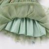 imageIDOPIP Flower Girls Sequin Butterfly Dot Tutu Dress for Kids Baby First Communion Wedding Princess Birthday Party DressesGreen Embroidery