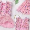 imageIDOPIP Flower Girls Sequin Butterfly Dot Tutu Dress for Kids Baby First Communion Wedding Princess Birthday Party DressesPink Butterfly  Kids Dress