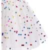 imageIDOPIP Flower Girls Sequin Butterfly Dot Tutu Dress for Kids Baby First Communion Wedding Princess Birthday Party DressesWhite Rainbow Dots  Kids Dress