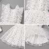 imageIDOPIP Flower Girls Sequin Butterfly Dot Tutu Dress for Kids Baby First Communion Wedding Princess Birthday Party DressesWhite Star  Kids Dress