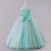 imageIDOPIP Sequin Butterfly Flower Girl Dress for Kids Wedding Pageant Party Long Gown Princess Birthday Communion Tulle DressesGreen