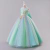 imageIDOPIP Sequin Butterfly Flower Girl Dress for Kids Wedding Pageant Party Long Gown Princess Birthday Communion Tulle DressesGreen