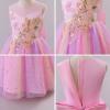 imageIDOPIP Sequin Butterfly Flower Girl Dress for Kids Wedding Pageant Party Long Gown Princess Birthday Communion Tulle DressesPink