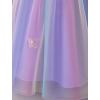 imageIDOPIP Sequin Butterfly Flower Girl Dress for Kids Wedding Pageant Party Long Gown Princess Birthday Communion Tulle DressesPurple  Sequin