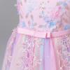 imageIDOPIP Sequin Flower Girl Lace Dress for Kids Wedding Pageant Party Formal Long Gown Princess First Communion Tulle DressesPink Gradient