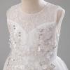 imageIDOPIP Sequin Flower Girl Lace Dress for Kids Wedding Pageant Party Formal Long Gown Princess First Communion Tulle DressesWhite