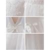 imageIDOPIP Sequin Flower Girl Lace Dress for Kids Wedding Pageant Party Formal Long Gown Princess First Communion Tulle DressesWhite Butterfly