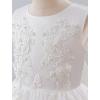 imageIDOPIP Sequin Flower Girl Lace Dress for Kids Wedding Pageant Party Formal Long Gown Princess First Communion Tulle DressesWhite Butterfly