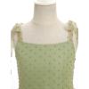 imageIDOPIP Smocked Flower Girl Dress for Wedding Toddler Kids Party Birthday Princess Dresses Pageant Sleeveless Tie Bowknot GownGreen