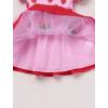 imageIDOPIP Toddler Baby Girls Birthday Dress Strawberry Cow Bee Cake Smash Party Pageant Bowknot Tutu Dress with Headband OutfitPink Strawberry