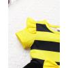 imageIDOPIP Toddler Baby Girls Birthday Dress Strawberry Cow Bee Cake Smash Party Pageant Bowknot Tutu Dress with Headband OutfitYellow Bee