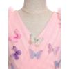imageIDOPIP Toddler Baby Girls Butterfly Tutu Dress Ruffle Tulle Kids Princess Flower Girl Wedding Pageant Birthday Party DressesPink