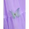 imageIDOPIP Toddler Baby Girls Butterfly Tutu Dress Ruffle Tulle Kids Princess Flower Girl Wedding Pageant Birthday Party DressesPurple