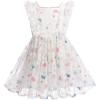 White Butterfly - Kids Dress