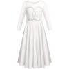 imageRhinestone Christian Cross Jesus Fish Praise Dance Dress for Girls Metallic Liturgical Lyrical Dancewear Loose Fit Full Length Long Sleeve Worship Dance Dress Costume White  Silver Fish 1314 Years