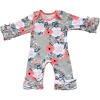 imageToddler Baby Girl Icing Ruffle Jumpsuit Pants Long Sleeve Romper Birthday OutfitGray Floral