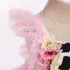 imageIDOPIP Baby Girls Sequin Strawberry Cherry Tutu Dress Summer Backless Lace Princess Birthday Party Dress with Headband OutfitPink Cow
