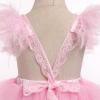 imageIDOPIP Baby Girls Sequin Strawberry Cherry Tutu Dress Summer Backless Lace Princess Birthday Party Dress with Headband OutfitPink Cow