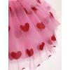 imageIDOPIP Baby Girls Sequin Strawberry Cherry Tutu Dress Summer Backless Lace Princess Birthday Party Dress with Headband OutfitPink Heart