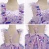 imageIDOPIP Baby Girls Sequin Strawberry Cherry Tutu Dress Summer Backless Lace Princess Birthday Party Dress with Headband OutfitPurple Butterfly