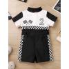 imageIDOPIP Baby Boys 1st 2nd Birthday Outfit Race Car Driver Romper Girls Boy Racer Jumpsuit Racing Suit Toddler Dress up CostumeBlack 2nd