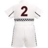 imageIDOPIP Baby Boys 1st 2nd Birthday Outfit Race Car Driver Romper Girls Boy Racer Jumpsuit Racing Suit Toddler Dress up CostumeWhite 2nd