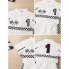 imageIDOPIP Baby Boys 1st 2nd Birthday Outfit Race Car Driver Romper Girls Boy Racer Jumpsuit Racing Suit Toddler Dress up CostumeWhite