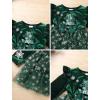 imageIDOPIP Baby Girls Snowflake 1st Birthday Christmas Outfit Winter Velvet Princess Tutu Romper Dress  Headband for Cake SmashGreen