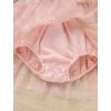 imageIDOPIP Baby Girls Snowflake 1st Birthday Christmas Outfit Winter Velvet Princess Tutu Romper Dress  Headband for Cake SmashPink