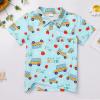 imageIDOPIP Back to School Shirts for Boys First Day of School TShirt Toddler Kids Short Sleeve Print Summer Casual Tops ClothesBlue  School Bus