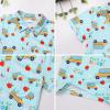 imageIDOPIP Back to School Shirts for Boys First Day of School TShirt Toddler Kids Short Sleeve Print Summer Casual Tops ClothesBlue  School Bus