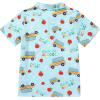 imageIDOPIP Back to School Shirts for Boys First Day of School TShirt Toddler Kids Short Sleeve Print Summer Casual Tops ClothesBlue  School Bus