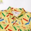 imageIDOPIP Back to School Shirts for Boys First Day of School TShirt Toddler Kids Short Sleeve Print Summer Casual Tops ClothesYellow  Pencil