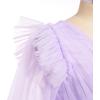 imageIDOPIP Princess Dress for Girls Sparkle Star Pageant Mesh Dress Formal Birthday Prom Gown Glitter Christening Tulle DressPurple