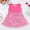imageIDOPIP Sequin Velvet Dress for Baby Girls Toddler First Christmas Birthday Party Dresses Princess Pageant Fall Winter ClothesPink