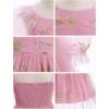 imageIDOPIP Toddler Baby Girls Dresses Long Puff Sleeve Pageant Mesh Tutu Dress Infant Wedding Baptism Photo Shoot Tulle DressDusty Pink Floral