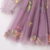 imageIDOPIP Toddler Baby Girls Dresses Long Puff Sleeve Pageant Mesh Tutu Dress Infant Wedding Baptism Photo Shoot Tulle DressDusty Purple