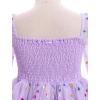 imageIDOPIP Toddler Baby Girls Dresses Long Puff Sleeve Pageant Mesh Tutu Dress Infant Wedding Baptism Photo Shoot Tulle DressPurple Confetti