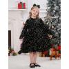 imageIDOPIP Toddler Baby Girls Velvet Tutu Dress Sparkle Sequin Christmas Dresses Ruffle Kid Princess Birthday Party Dress ClothesBlack